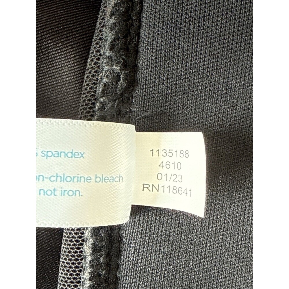 Swim By Cacique SIZE 28 Black One Piece Swimsuit NWT Lightly Lined NO Wire NEW - Picture 6 of 8